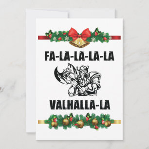 Jul Valhall Kudd Julkort