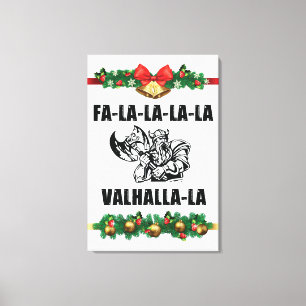 Jul Valhalla Dekorativ kudde Canvastryck