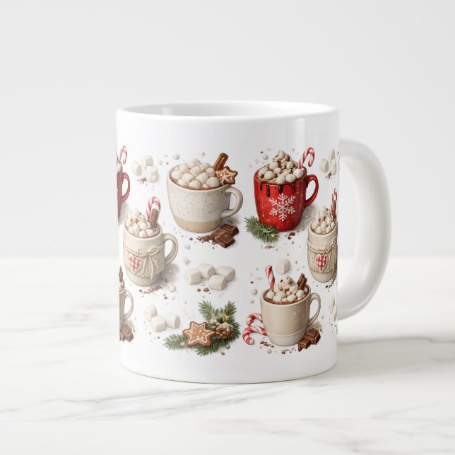Jul Varm Choklad Mugg Jumbo Mugg (Framsida höger)