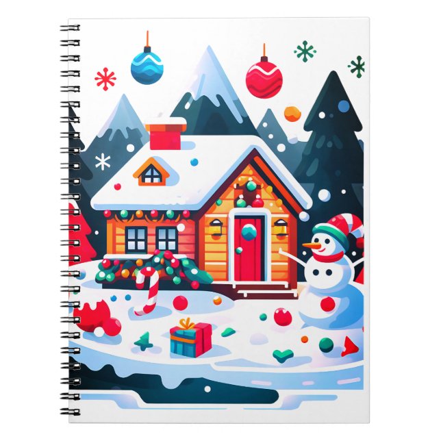 Jul: Varm och Mysigt Julhelg Anteckningsbok (Framsidan)