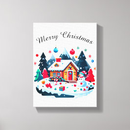 Jul: Varm och Mysigt Julhelg Canvastryck