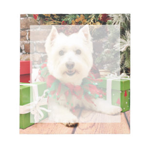 Jul - västra höglands- Terrier - Abby Anteckningsblock