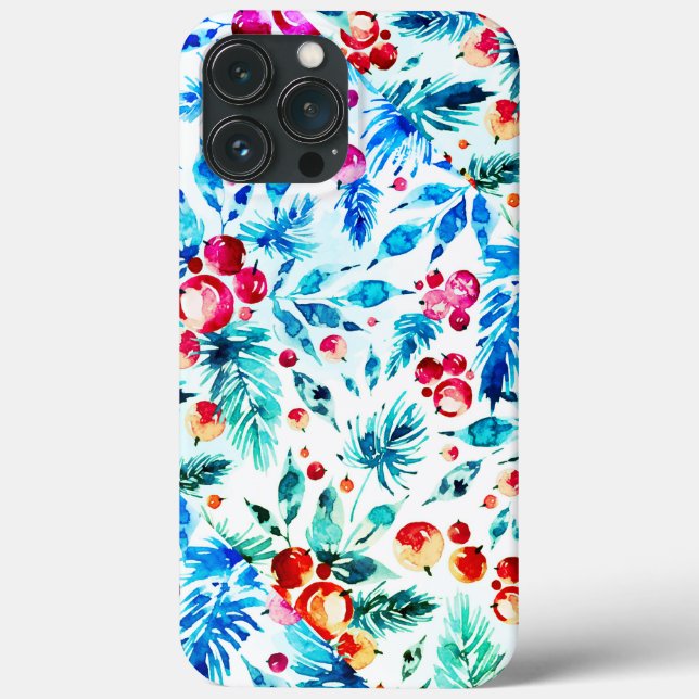 Jul Vattenfärg Design Case-Mate iPhone Fodral (Baksida)