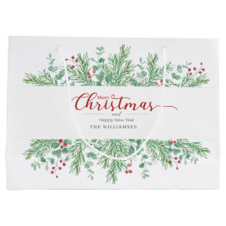Jul Vattenfärg Grönska Presentpåse