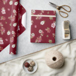Jul - vattenfärg Röd blomma Presentpapper<br><div class="desc">Jul - vattenfärg Röd blomma</div>
