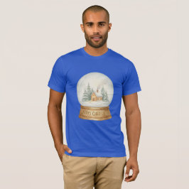 Jul Vattenfärg Snöglob Hus T-Shirt