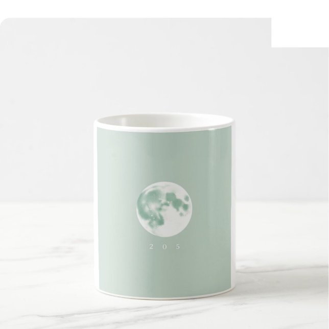 Jul Vattenfärgskopp - Vit & Grön Kaffemugg (Skapare uppladdad)