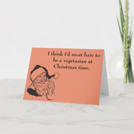 Jul Vegetarisk Humor Helgkort