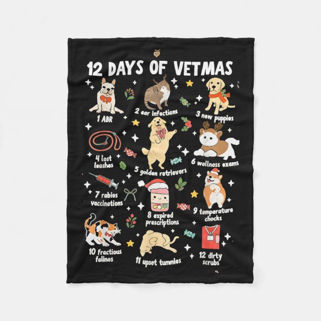 Jul Veterinär Veterinärmedicin Vet Tec Fleecefilt (Framsidan)