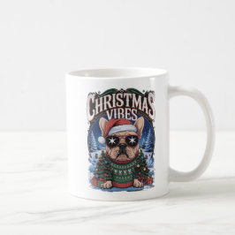 "Jul Vibes Fransk Bulldog Helgdag Design" Kaffemugg