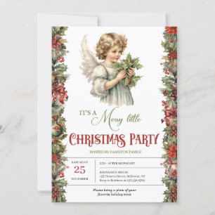 Jul Victorian Angel med grykbär Inbjudningar
