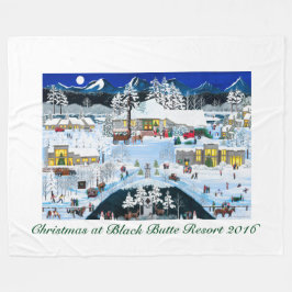 Jul vid Black Butte Resort Fleece Blanket