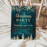 Jul vid bolagsjullen i Winter guld snö gräs grönt Inbjudningar<br><div class="desc">Det är dags att fira julhelg och jul med denna lyxaktiga gnistor i guld glitter och i träd i guld,  på en snöflingor av festlig glitter,  vattenfärgbakgrund,  med ett modernt gräs typsnitt,  elegant för julaffärsverksamhet grönt,  anställda coola och mycket mer!</div>
