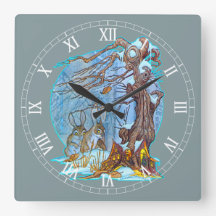 Jul vid Elf Hall Acrylic Wall Clock
