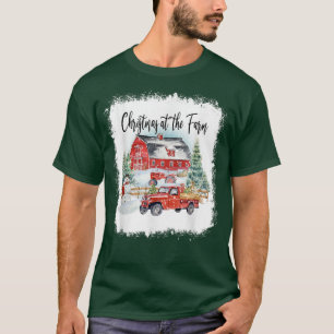 Jul vid Farm Merry Farmer Family Christma T Shirt