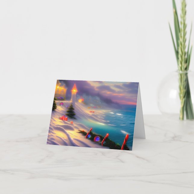 Jul vid havet helgkort (Framsida)