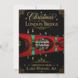 Jul vid London Bridge Lake Havasu Arizona Julkort