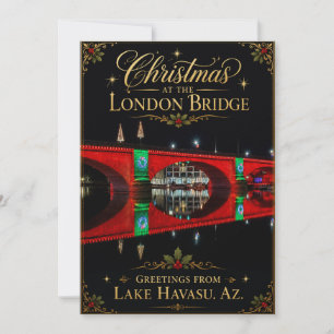 Jul vid London Bridge Lake Havasu Arizona Julkort