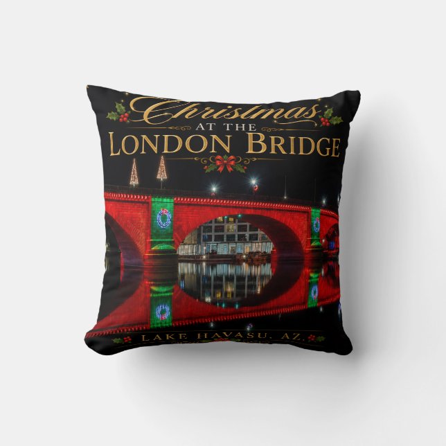 Jul vid London Bridge Lake Havasu Kudde (Framsida)