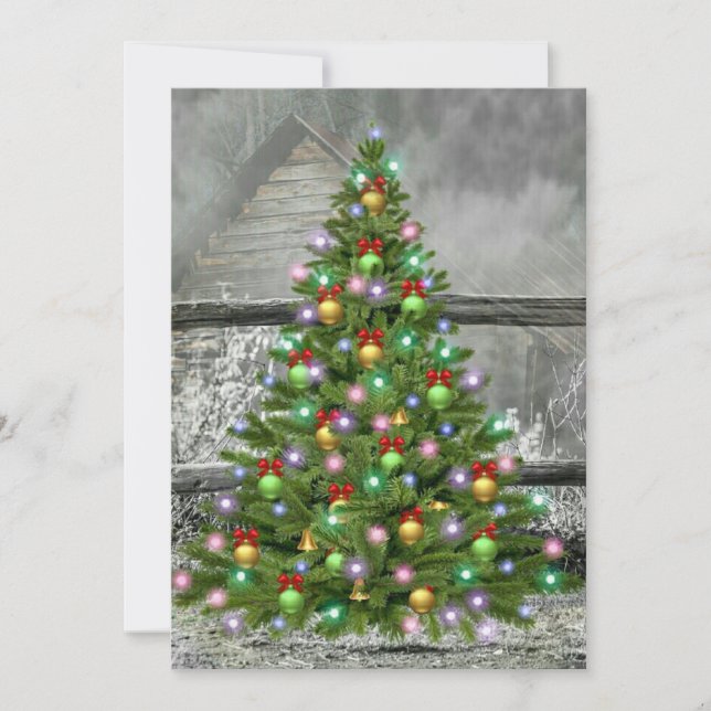 Jul vid Ranch Julkort (Framsida)