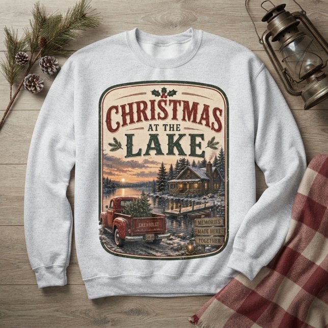 Jul vid sjön Vintage T Shirt (Skapare uppladdad)