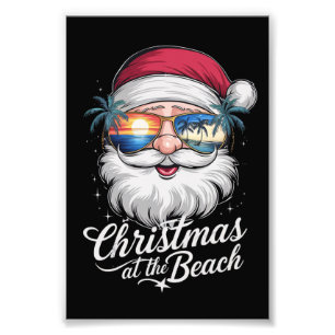 Jul vid stranden Hawaiiansk sommarsemester Fototryck