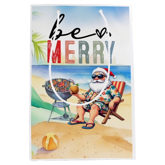 Jul vid stranden med Surfar-Santa Grillfest  (Framsidan)
