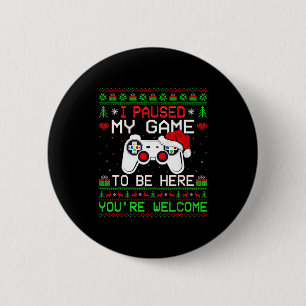 Jul Video Game ful ugly Sweater Rolig Gamer Gami Knapp