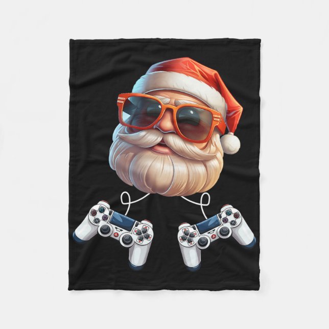 Jul Videospelskontroll Spelande Entusiast Fleecefilt (Framsidan)