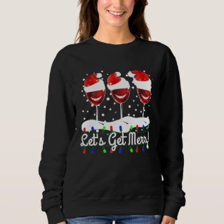 Jul Vin Älskare Shirt Red Vin LETS FÅR MERRY T