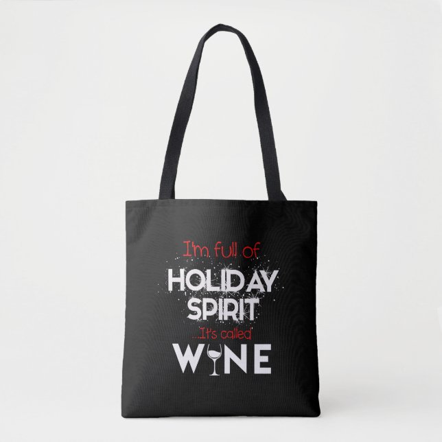 Jul Vin Shirt - jultomten Tygkasse (Framsida)