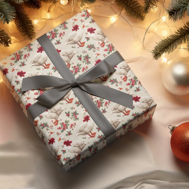 Jul Vintage Dumma gås Presentpapper (Skapare uppladdad)