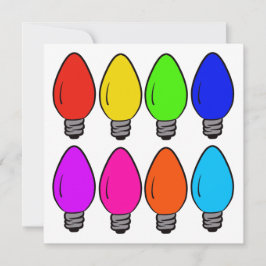 Jul Vintage Glödlampor Kort