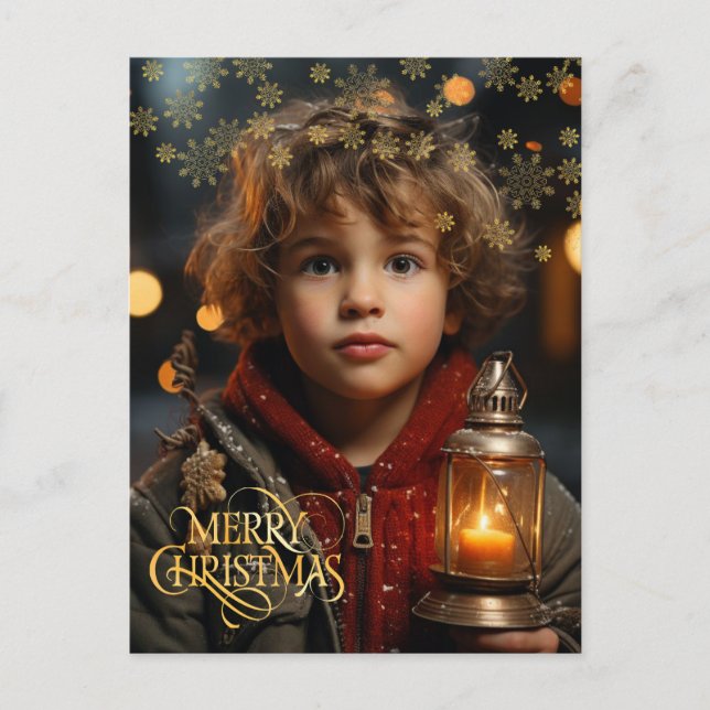 Jul. Vintage. Grattis.  Vykort (Framsida)