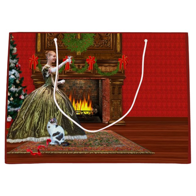 Jul vintagehem, helgdagrostat bröd (Framsidan)