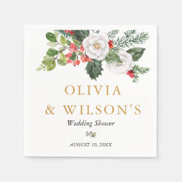 Jul Vinter Bröllopsdusch Pappersservett