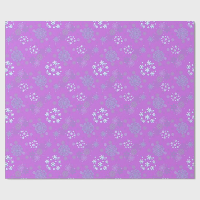 Jul Vinter Hanukkah Snöflaksdesign  Presentpapper (Platt)