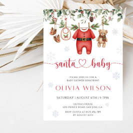 Jul Vinter Högtid Baby Shower Fest Inbjudningar