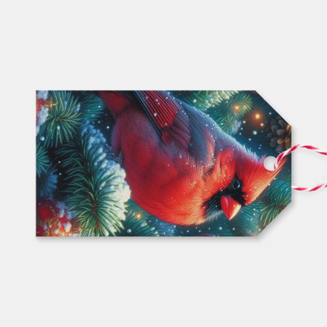 Jul/vinter kardinal  presentetikett (Framsidan (Horizontal))