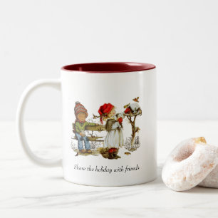 Jul/Vinter-mugg Två-Tonad Mugg