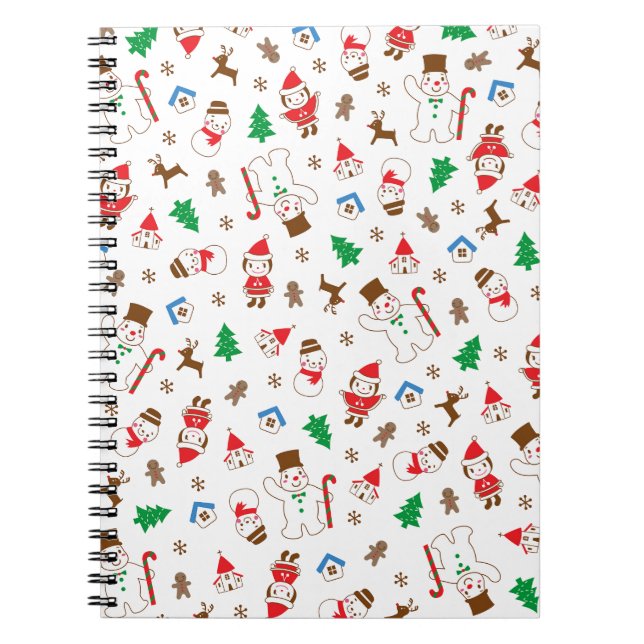 Jul-, vinter- och nyårsdesign - bärbar dator anteckningsbok (Framsidan)