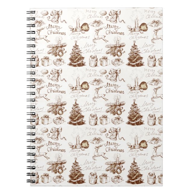Jul-, vinter- och nyårsdesign - bärbar dator anteckningsbok (Framsidan)