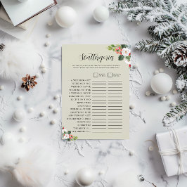 Jul Vinter Scattergories Bröllopsduschspel Inbjudningar