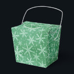 Jul Vinter Snö Snöflingor Fallande Grön Presentaskar<br><div class="desc">Perfekt för julfirande eller små gåvor. Använd för ett julbröllop eller brudvisning.</div>