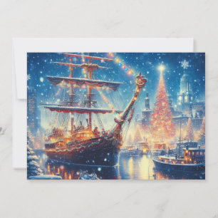 Jul/vinterdockad frakt julkort