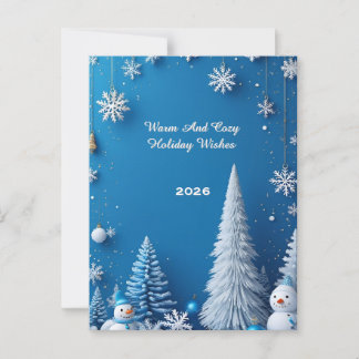 Jul - vinterscenen vykort