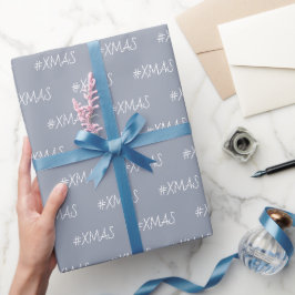 JUL Violet och Vit Personlig Presentpapper