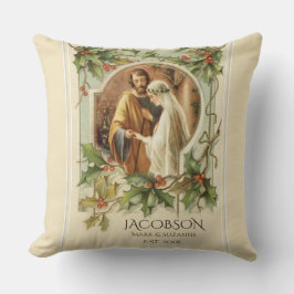 Jul Virgin Mary St. Joseph Bröllop Kudde