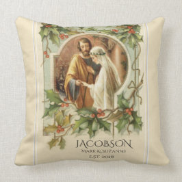 Jul Virgin Mary St. Joseph Bröllop Kudde