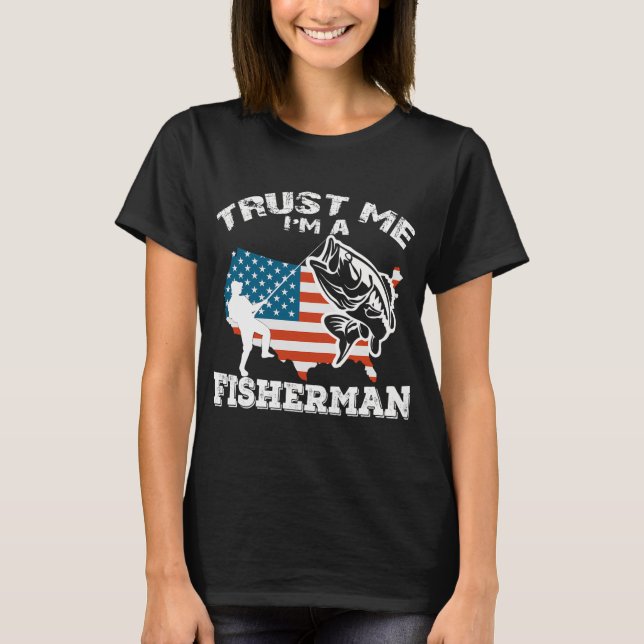 Jul Vit Stör Fisk T Shirt (Framsida)